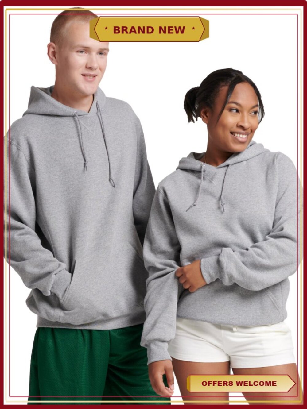 Men's Fleece Hoodie - Dri-Power Moisture Wicking, Mid-Weight Pullover Sweatshirt - Picture 4 of 8